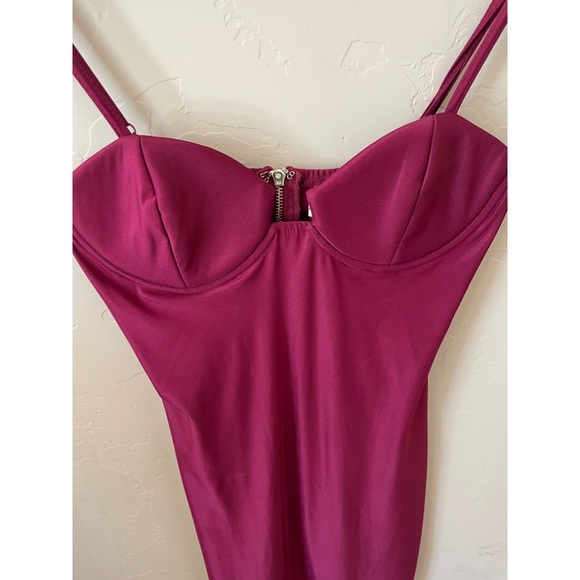 RARE LONDON CORSET MIDI DRESS SZ L 8 - Picture 6 of 6